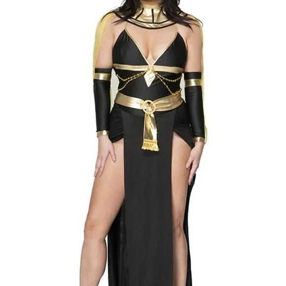 blue dress for baby girl Egyptian Cleopatra Costume Women Adult Egypt Queen – ahuva.com